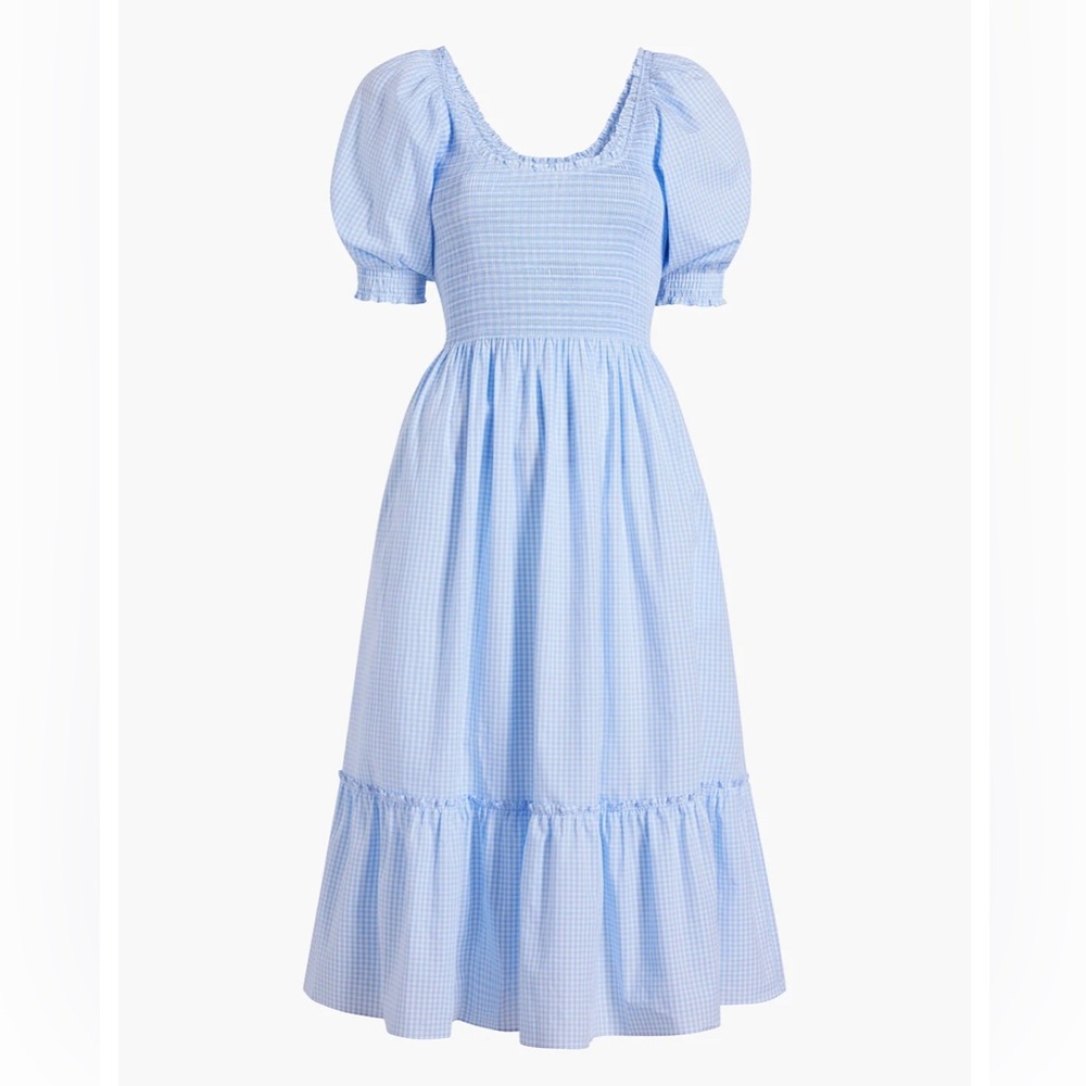 Hill House Louisa Nap Dress in Hydrangea Gingham Size M